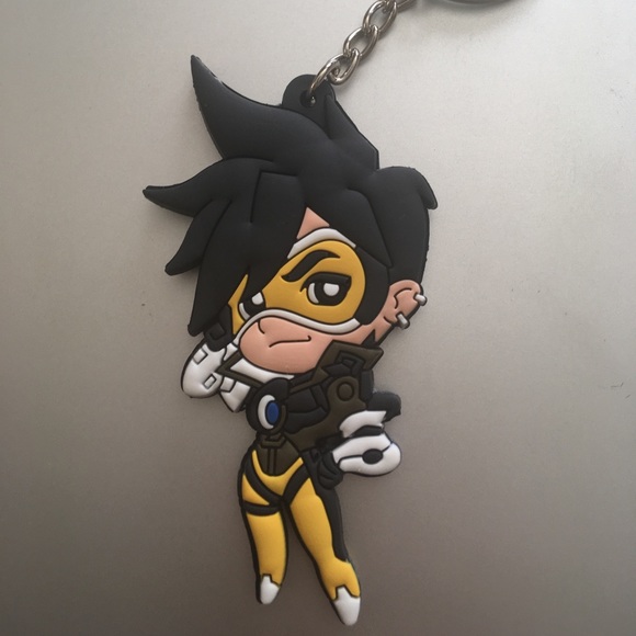 Tracer Overwatch Rubber Keychain 🎮 - Picture 3 of 4